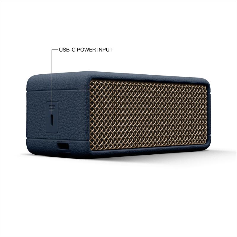 Alto-falante Bluetooth Marshall Emberton III Azul Meia-Noite